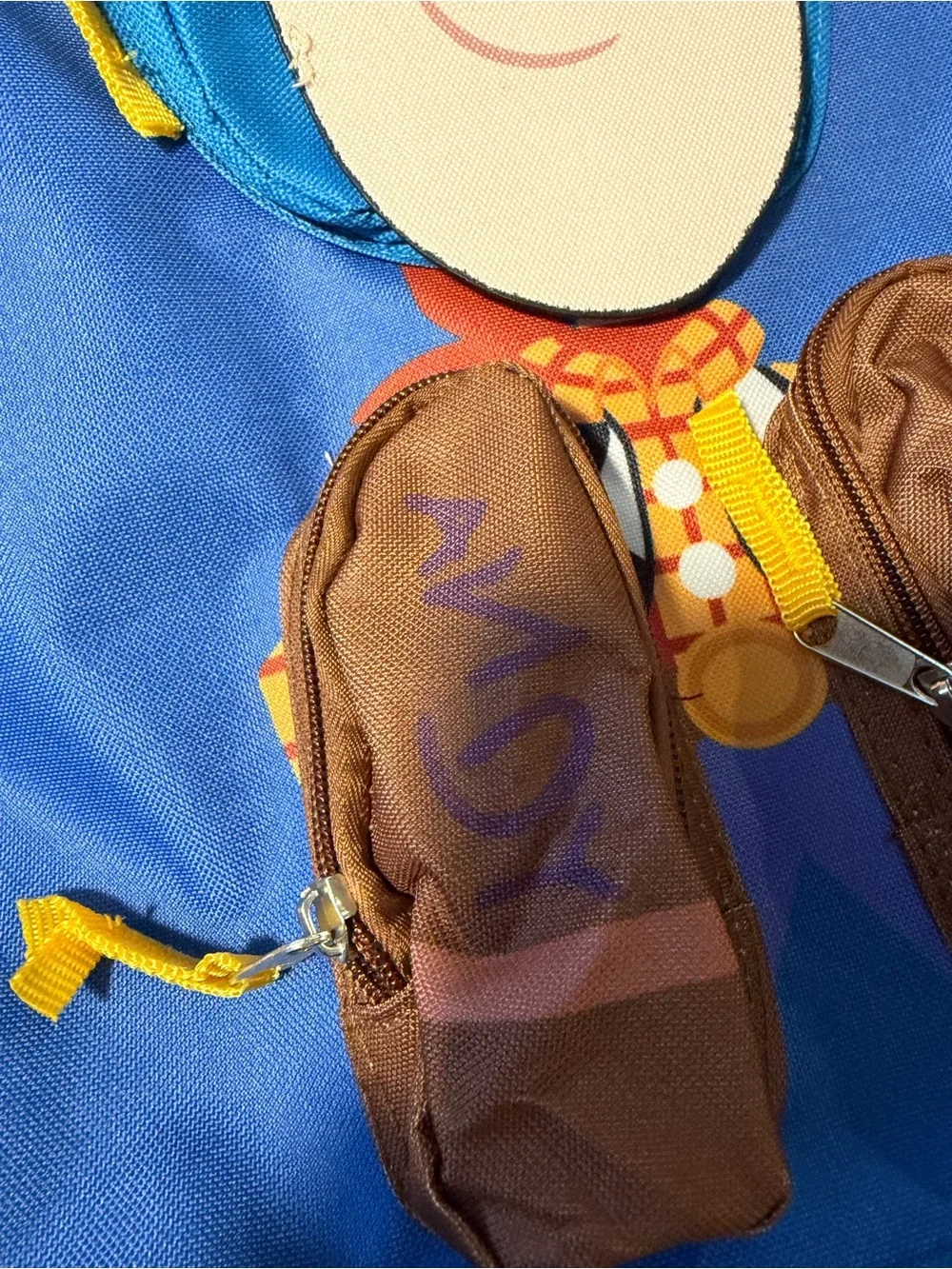 Disney Blue Toy Story Woody Kids Backpack with Brown Accents